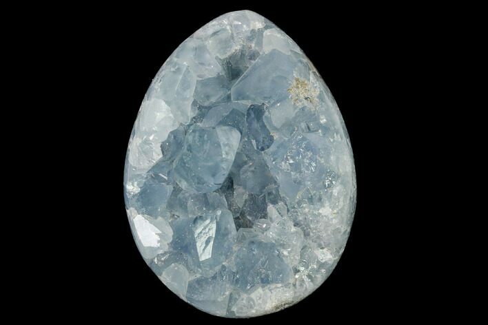 Crystal Filled Celestine (Celestite) Egg Geode - Madagascar #140302